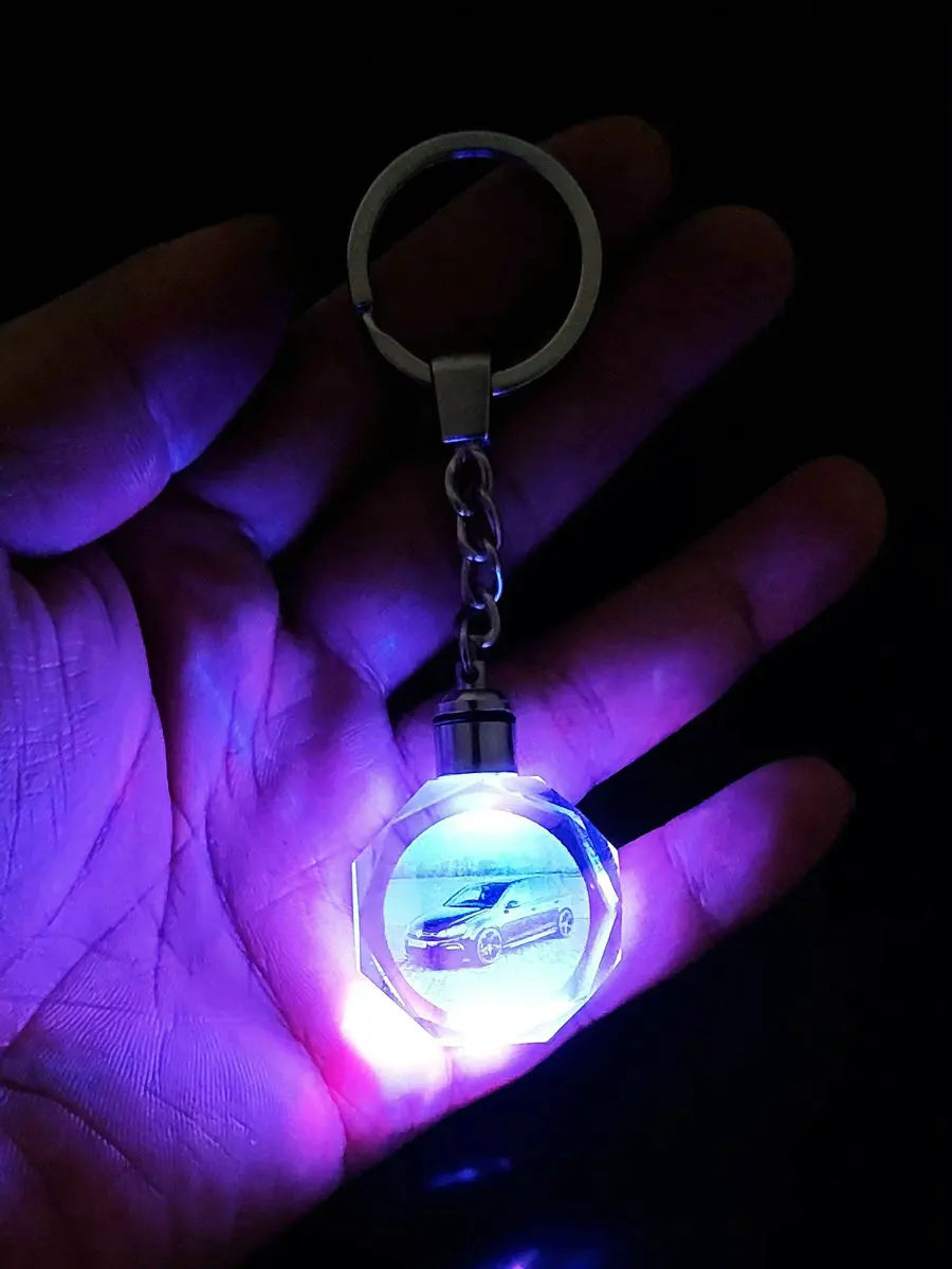 Multiluxi LED-Kristall Schlüsselanhänger