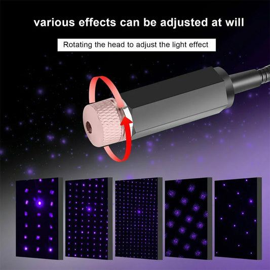 Multiluxi Mini LED Auto Dach Sternenhimmel-Projektor